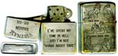 Briquet Zippo GI américains au Vietnam 68-69: I've spent my time in hell and I'm not -Sorry about That- / Vietnam
